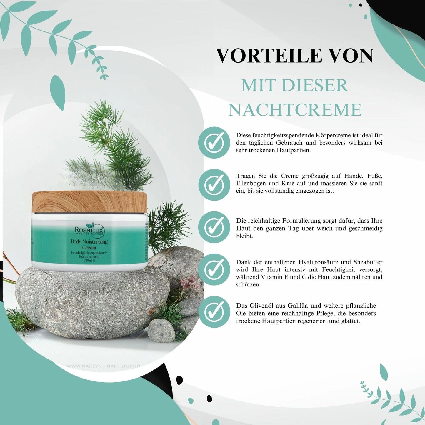 Feuchtigkeitsspendende Körpercreme